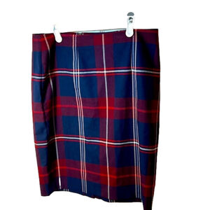 Tommy Hilfiger Plaid Midi Skirt Size 4